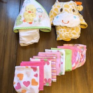 11 Baby girl towels